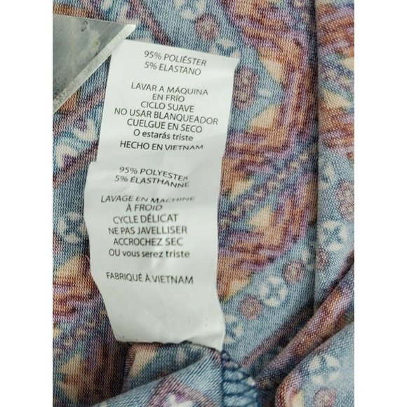 LulaRoe Julia Plus Size 3XL Abstract Casual Burgundy Square Poly/Spandex Dress - Picture 12 of 12